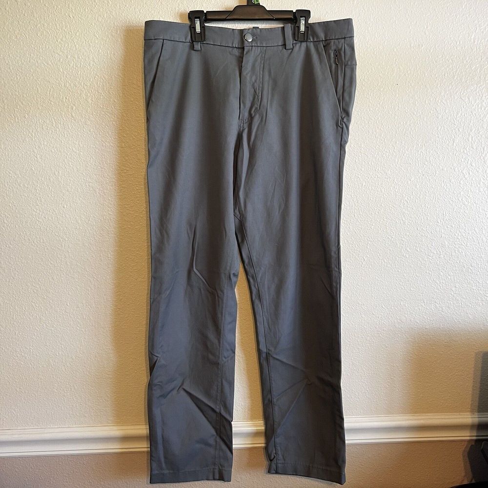 LULULEMON COMMISSION PANT CLASSIC QWICK CHINO SIZE 32 Gray STYLE‎ M5414S $128